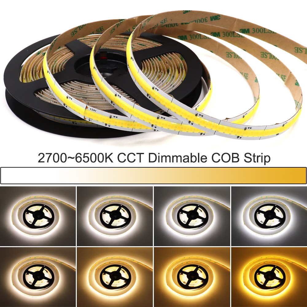 COB Strip LED Light Bar RF Dimmer DC 24V 12V