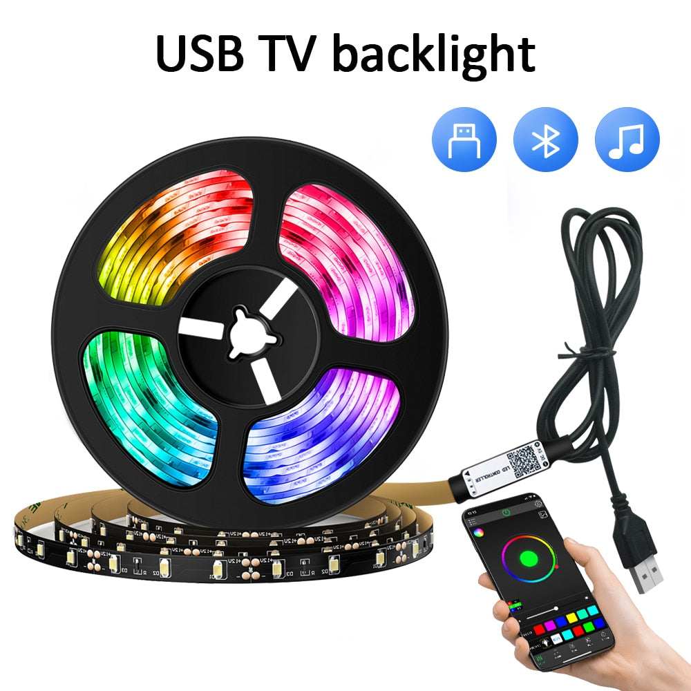 LED Strip Lights Bluetooth APP Control Colorful Led Tape For TV