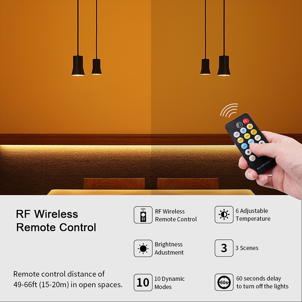 COB Strip LED Light Bar RF Dimmer DC 24V 12V