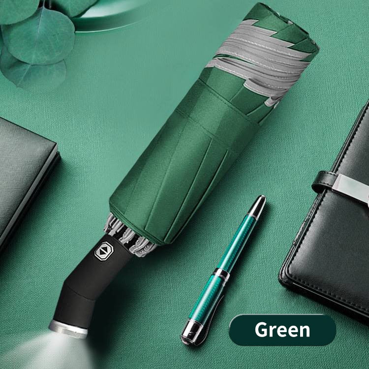 Automatic Umbrella With LED Flashlight Reflective