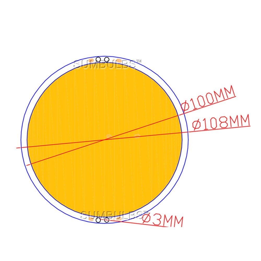 Small Sun Round 12V 50W LED Lamp