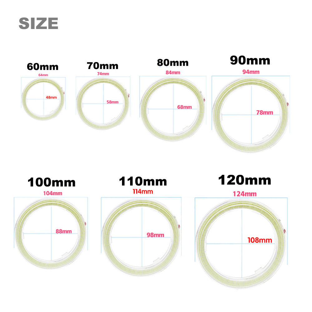 Bright LED Daytime Running Light Modified Fog Light Headlight