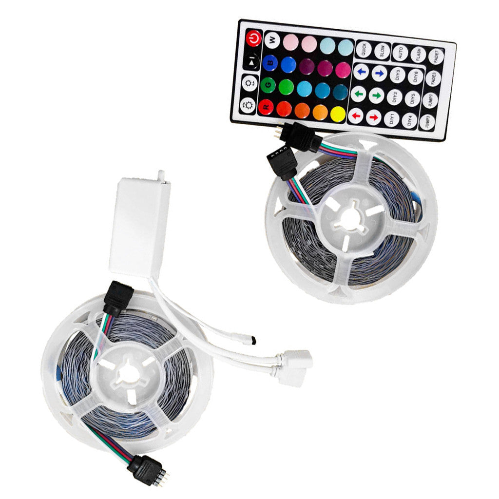 10M 3528 SMD RGB 600 LED Strip Light String Tape+44 Key IR Remote Control