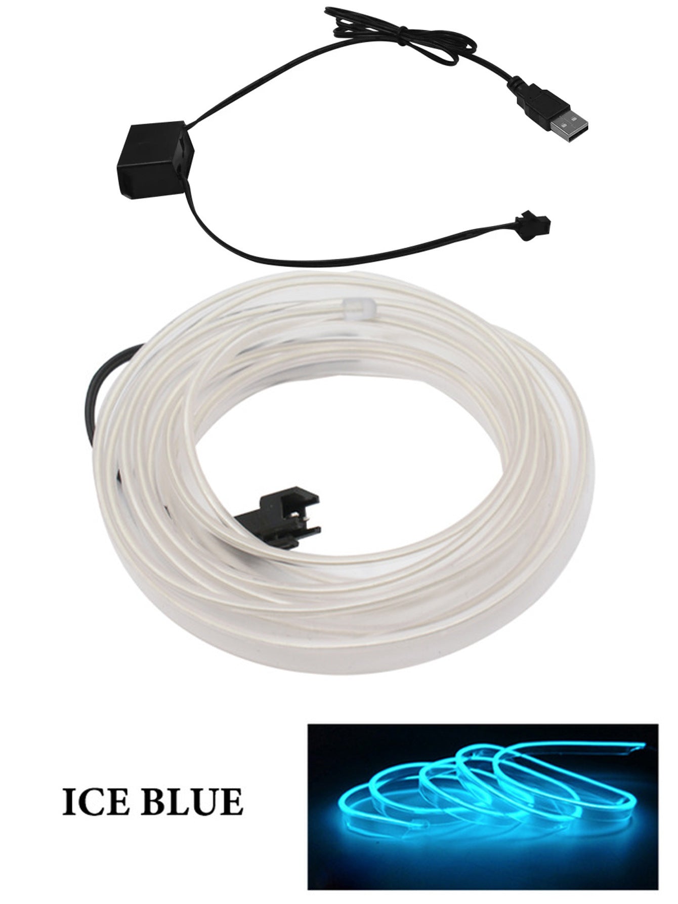 Car Led Decoration Cold Light Interior Modification Strip Car Light