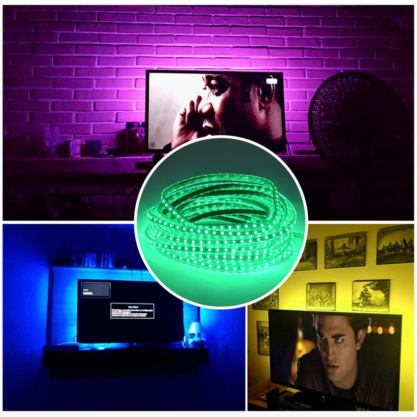 50' LED Rope Light 110V Party Home In/Outdoor Lighting 540 LED Light