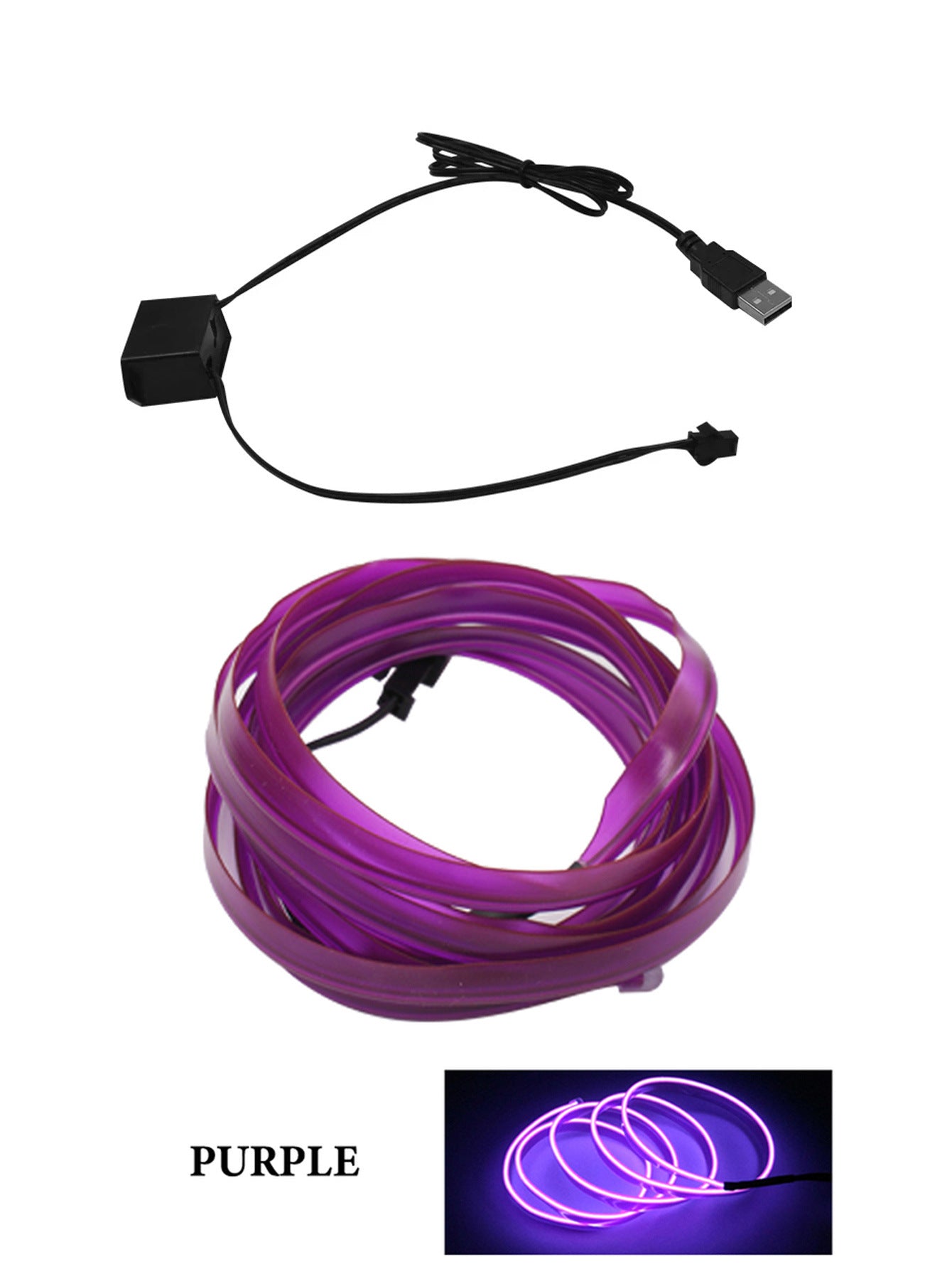 Car Led Decoration Cold Light Interior Modification Strip Car Light