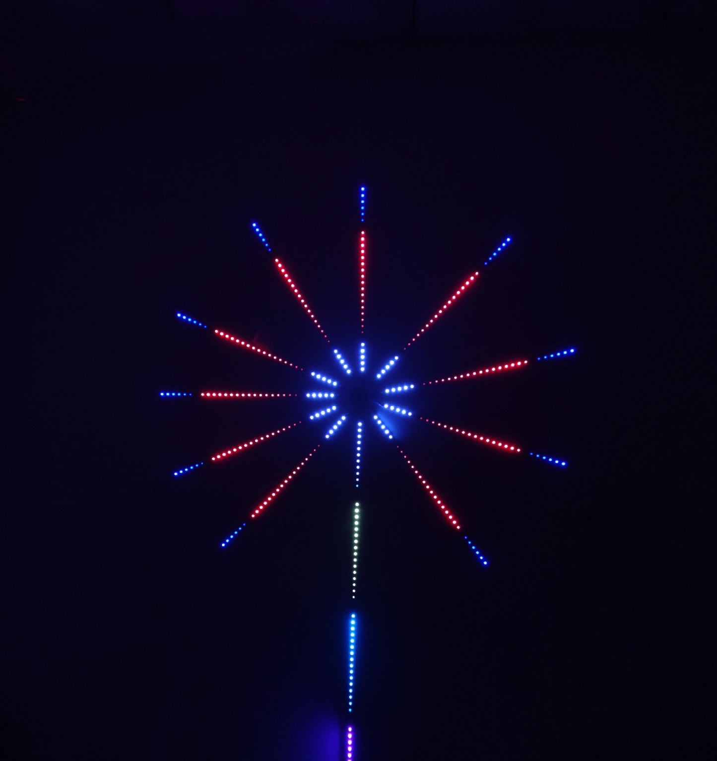 LED Fireworks Light With Digital Multifunction Light Bar Light