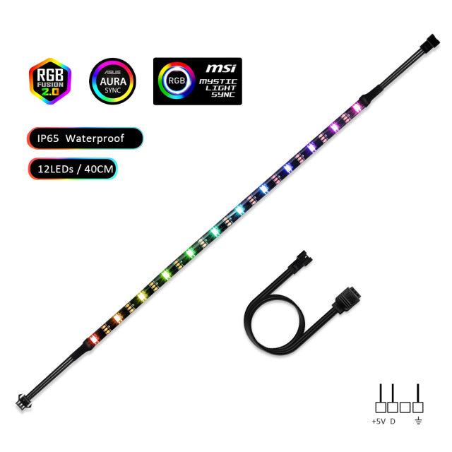 LED Strip Light RGB Addressable Strip For PC case Motherboard