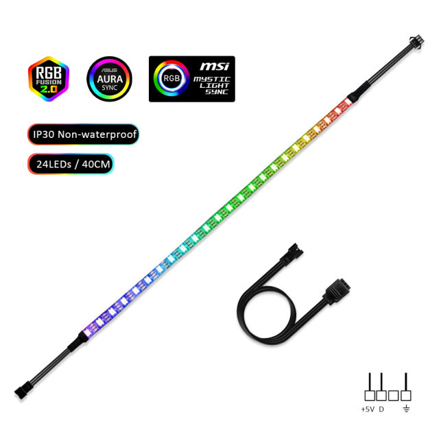 LED Strip Light RGB Addressable Strip For PC case Motherboard