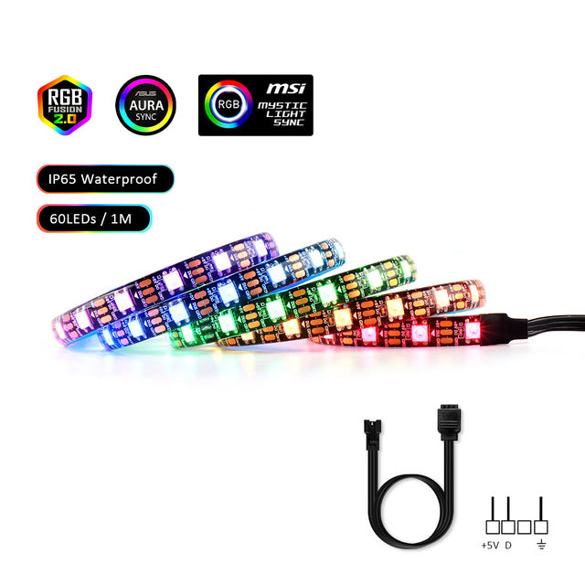 LED Strip Light RGB Addressable Strip For PC case Motherboard