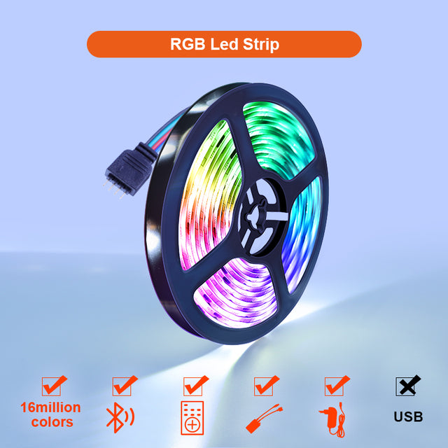 Led Strip Lights,Bluetooth App Control RGB LED Light Strip with