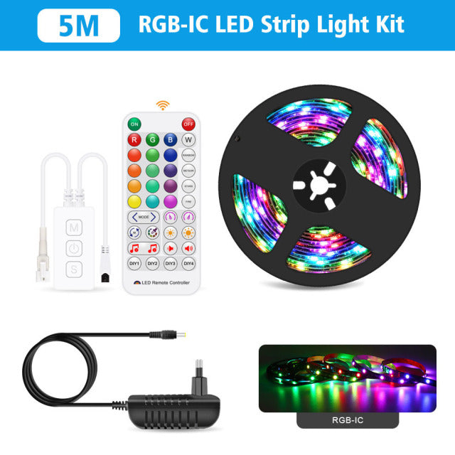 Wifi Addressable Smart Pixel Led Strip Light Kit Wifi Voice Control for Alexa