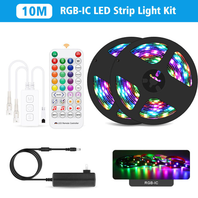 Wifi Addressable Smart Pixel Led Strip Light Kit Wifi Voice Control for Alexa