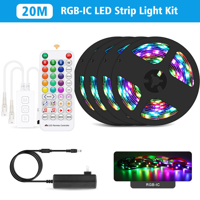 Wifi Addressable Smart Pixel Led Strip Light Kit Wifi Voice Control for Alexa