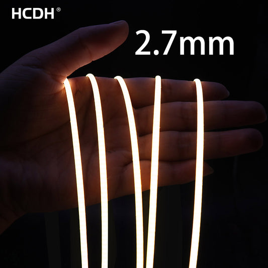 Ultra Slim COB LED Strip Lights Flexible Linear Light Tape