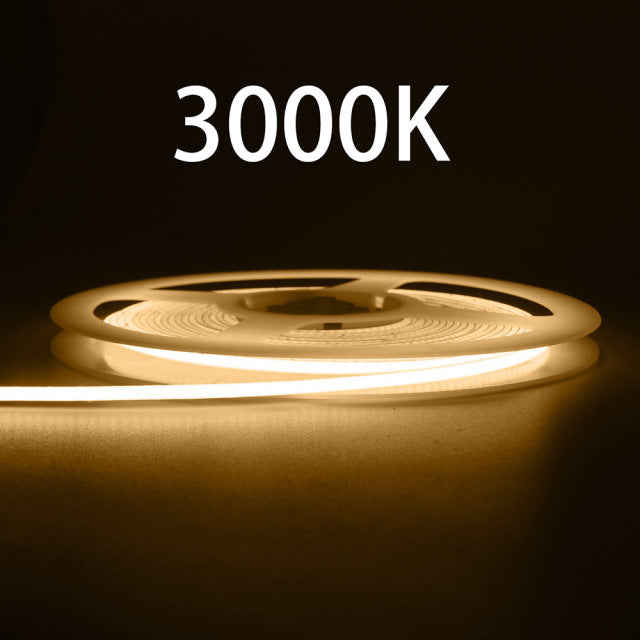 Ultra Slim COB LED Strip Lights Flexible Linear Light Tape