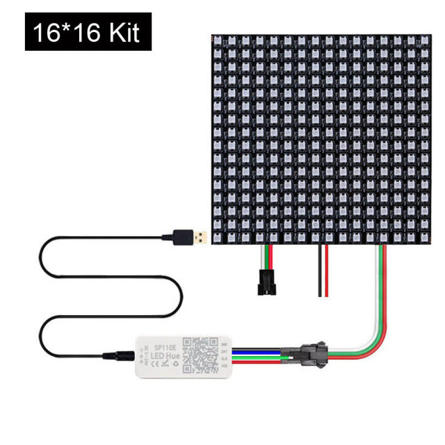 LED Panel Screen Pixels Module Light Bluetooth Controller Individually Addressable