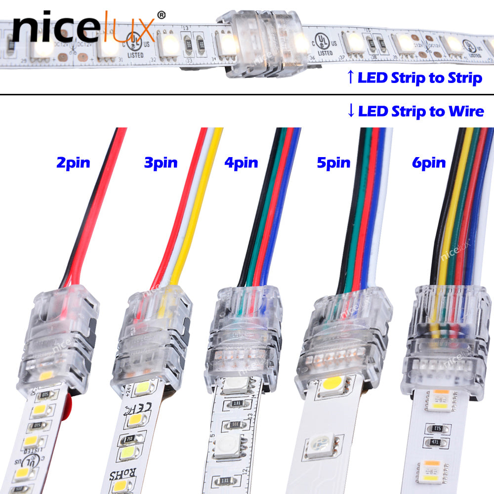 LED Strips Connector for RGB Strip Light Wire Connection Terminal Splice