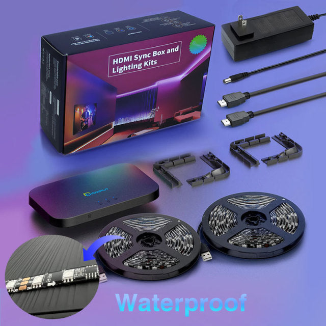 Smart Ambient TV PC Backlights LED Strip Lamp H-DMI Sync box Dream Color