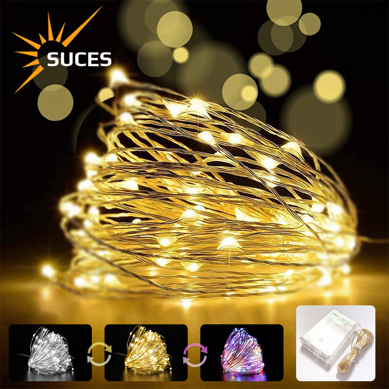 LED Strip Light Battery Box Copper Wire String Lights
