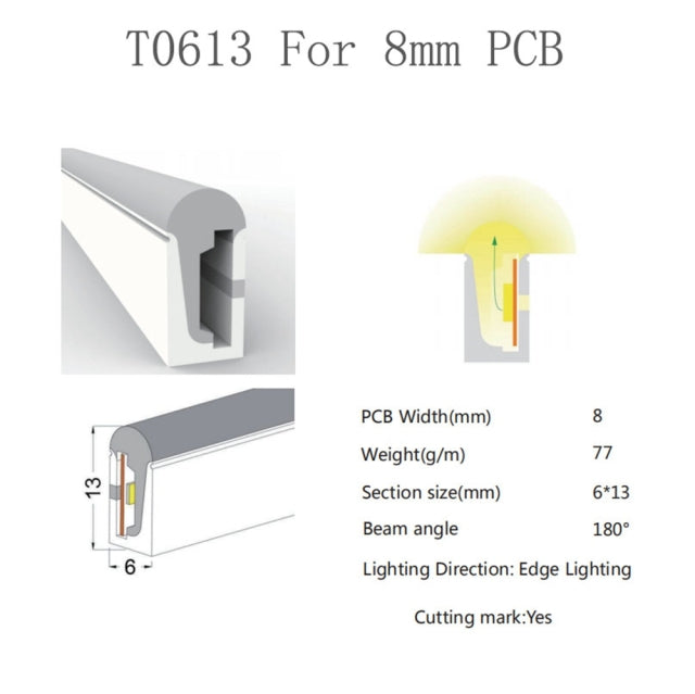 LED Neon Rope Tube Silica Gel Flexible Strip Light Soft Lamp Tube