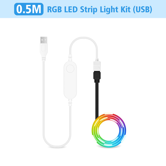 WiFi USB RGB TV LED Strip Light Tuya Smart Life Flexible Light