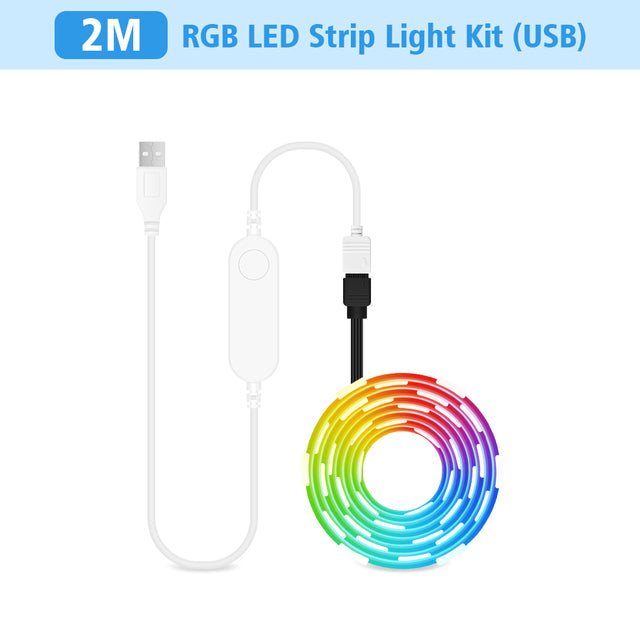 WiFi USB RGB TV LED Strip Light Tuya Smart Life Flexible Light