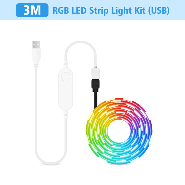 WiFi USB RGB TV LED Strip Light Tuya Smart Life Flexible Light