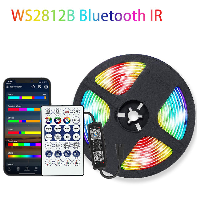 LED Strip Lamp Bluetooth USB Chase Light Effect Flexible Ribbon