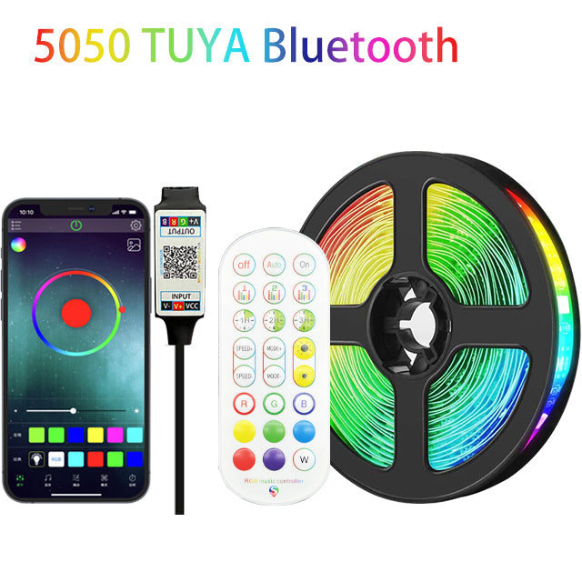 LED Strip Lamp Bluetooth USB Chase Light Effect Flexible Ribbon