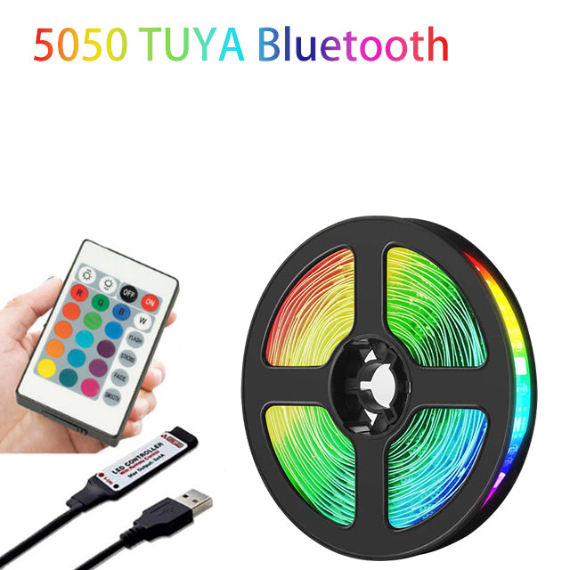 LED Strip Lamp Bluetooth USB Chase Light Effect Flexible Ribbon