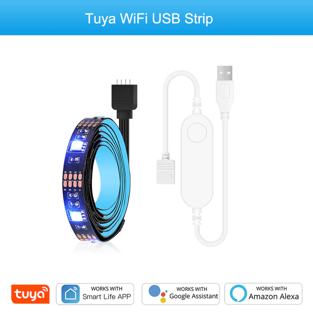 Zigbee Led Strip Light RGB Led Lights Tuya Smart USB TV Backlight Tape