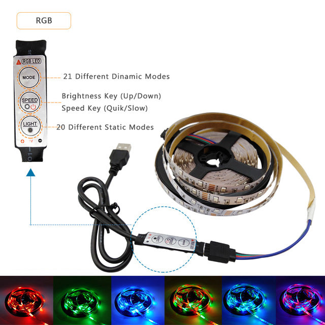 Tv Backlight Usb Led Strip Decoration Bedroom