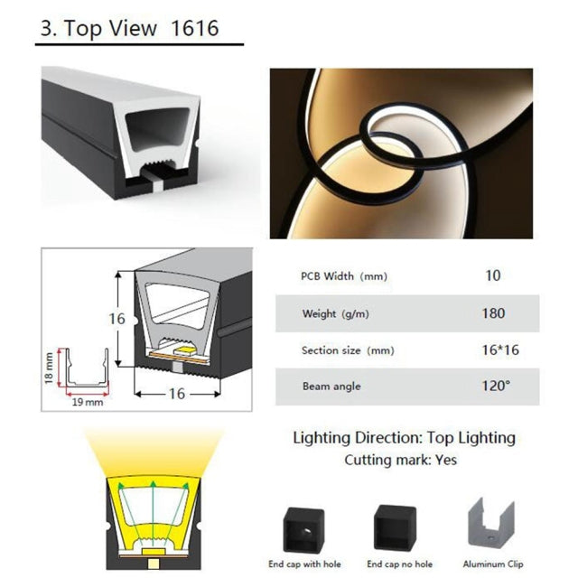 LED Neon Rope Tube Flexible LED Strip Light Silica Gel Soft Lamp