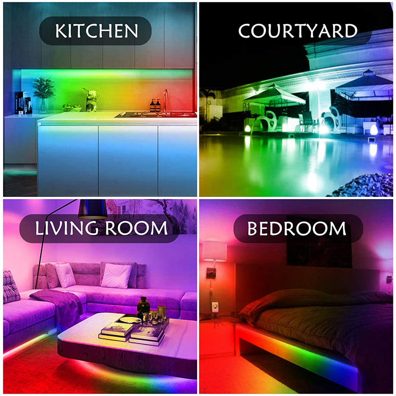 LED Strip Light String Flexible Lamp TapeUSB Bluetooth Control TV Backlight