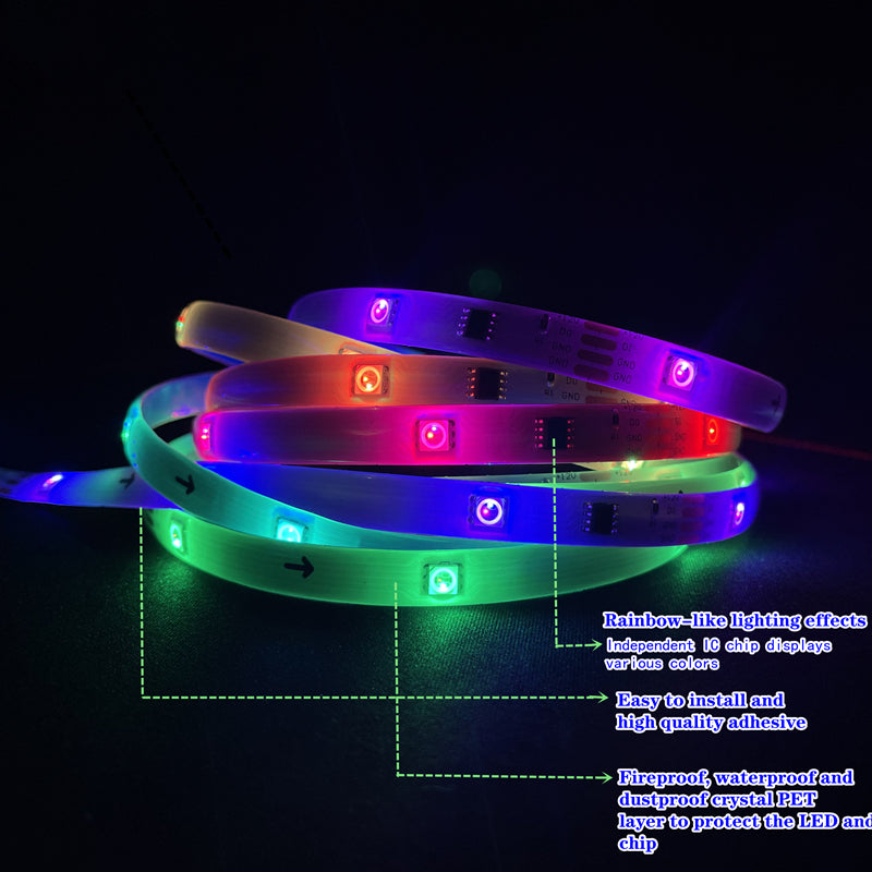 LED Strip Light String Flexible Lamp TapeUSB Bluetooth Control TV Backlight
