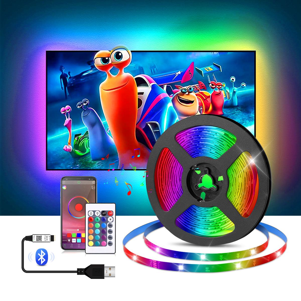 TV LED Backlight Lamp RGB USB LED Strip Light Tape