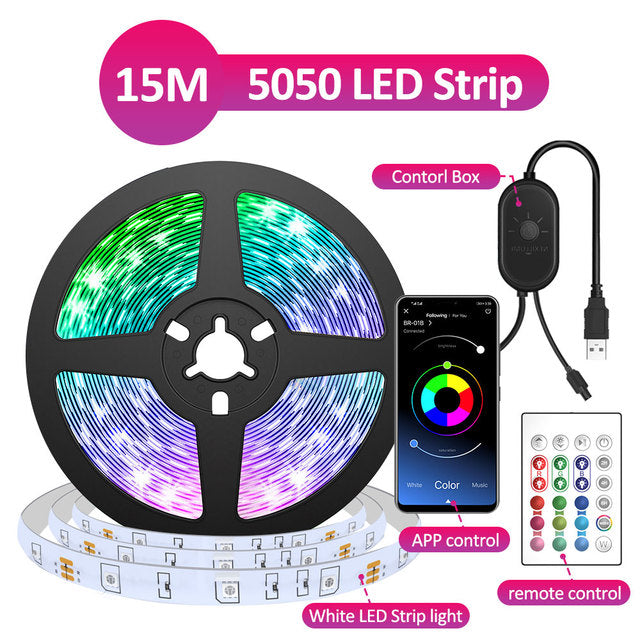 ColorRGB, LED Strip Lights , Music Sync Color Changing RGB LED Strip