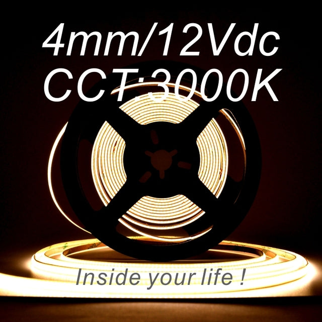 Cabinet Light Design 3M Double-Sided Tape 5W/Meter COB Led Strip
