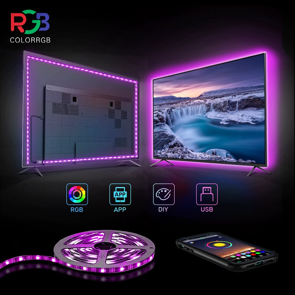 Color RGB USB powered Led Strip light, warm white/cold white/RGB muliticolor