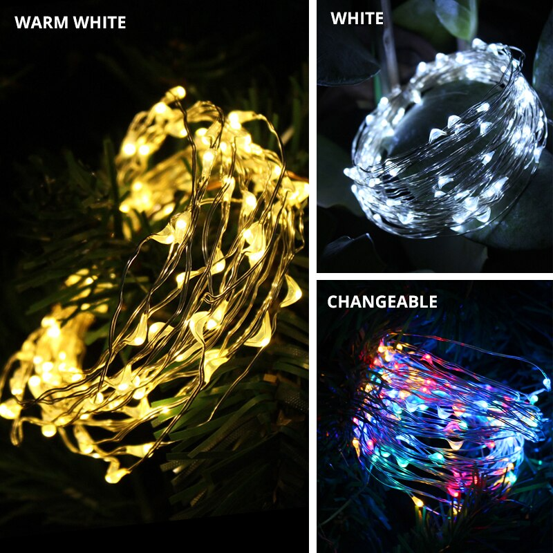 Solar LED Light Outdoor Garden Waterproof Fairy Garland