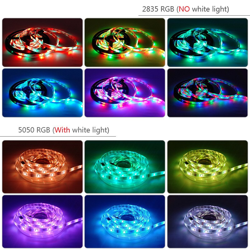 20M 30M RGB LED Strip Lights 5050 2835 5M 10M 15M Leds Tape