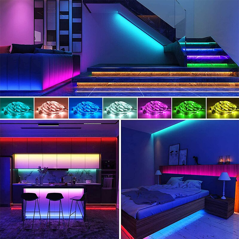 5050 LED Strip Lights Bluetooth USB SMD For Room Decoration TV BackLight