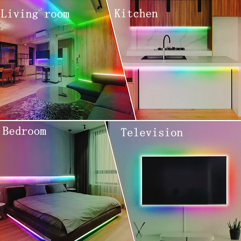 LED Strip Light DC String Flexible Lamp Tape Bluetooth Control TV Backlight