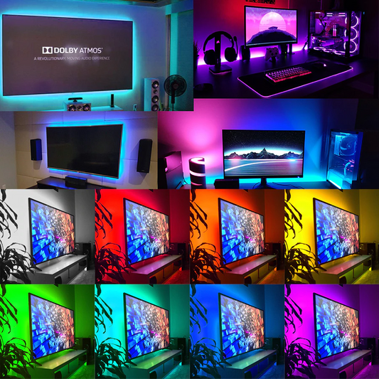 USB LED Strip Light Lamp Tape Ribbon RGB TV Desktop Screen