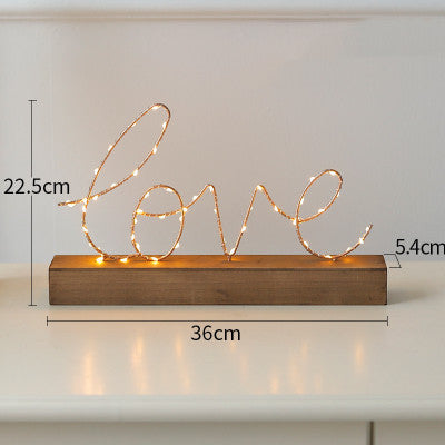 Letter Night Light Creative Small Ornaments