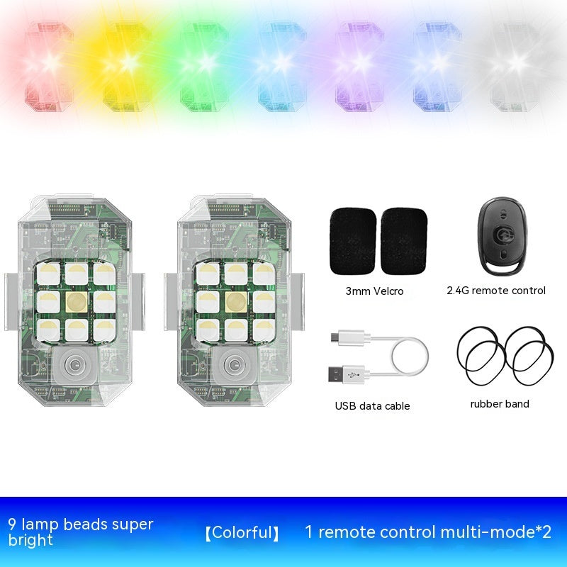 Waterproof Remote Control Motorcycle Flashing Lights