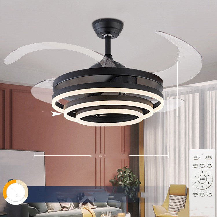 Household Living Room Bedroom Lights With Electric Fans And Chandeliers