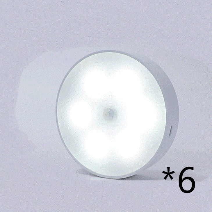 Usb Rechargeable Motion Sensor Light Round Wireless Night Light