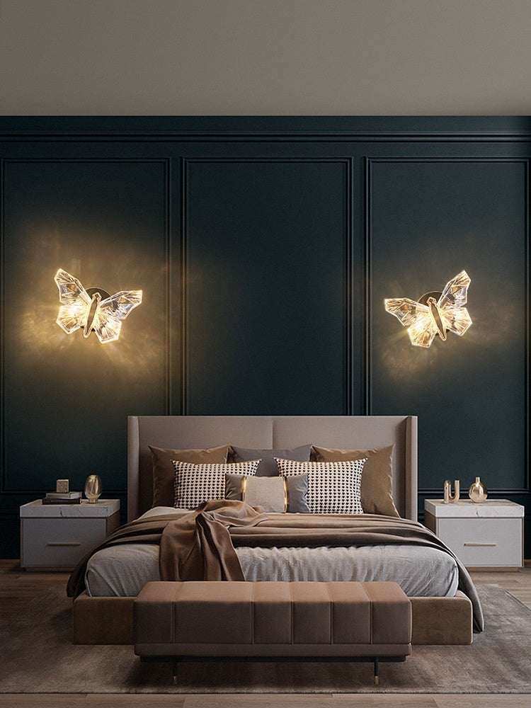 Butterfly Bedroom Decorative Lamp Wall Lamp